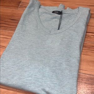 Vince. V Neck Cotton Shirt